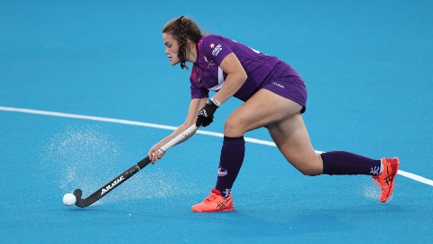 Lorna Mackenzie (pictured) in action for Loughborough. 
