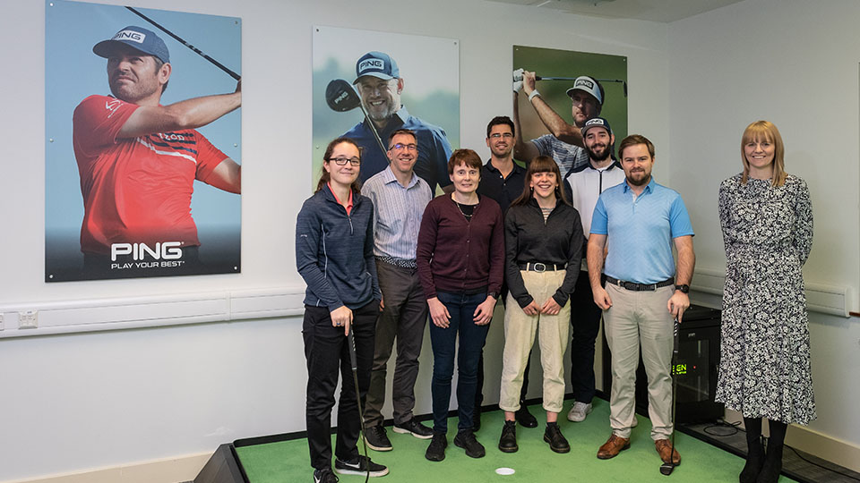 Photo of staff members at Ping Performance Research Centre