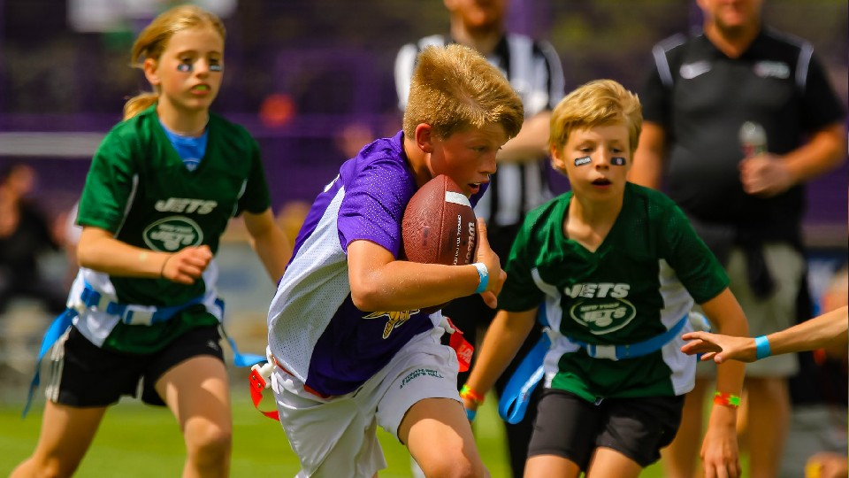 action from the NFL Flag National Championships
