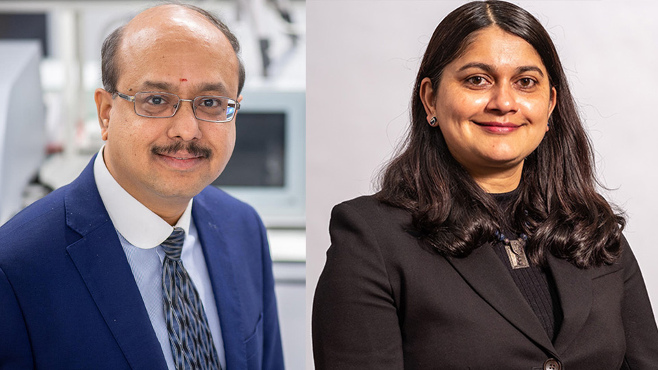 Headshots of Professor Bala Vaidhyanathan and Dr Kirti Ruikar