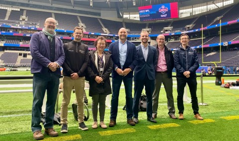 academics pitchside at tottenham hotspur stadium 