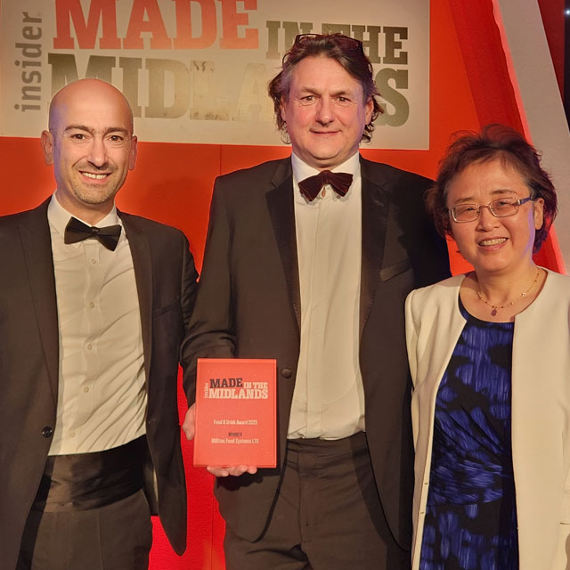 Millitec with Loughborough University – winners of the Food and Drink Manufacturing Innovation Award