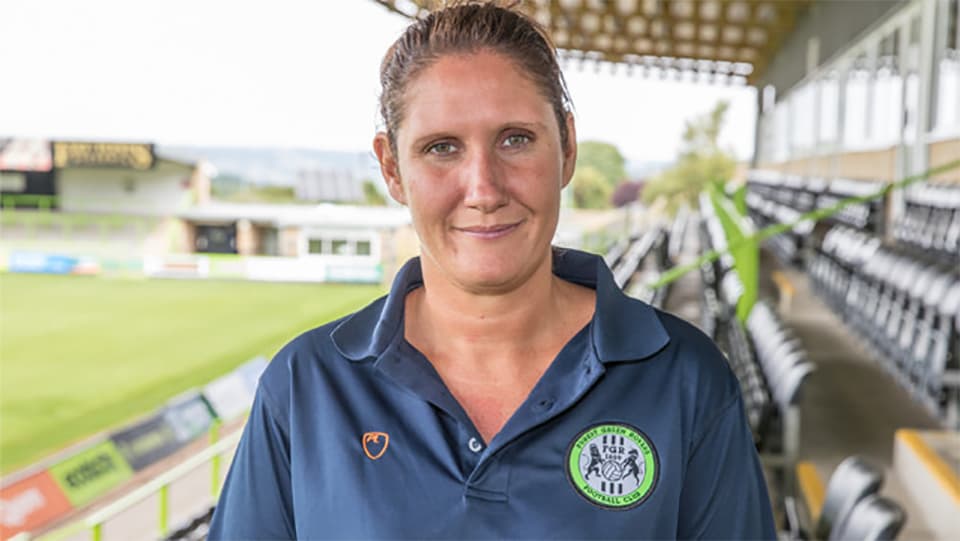 Alumna Hannah Dingley has made history by being named the new Caretaker Head Coach of Forest Green Rovers, becoming the first woman to manage a professional men’s football team in England.