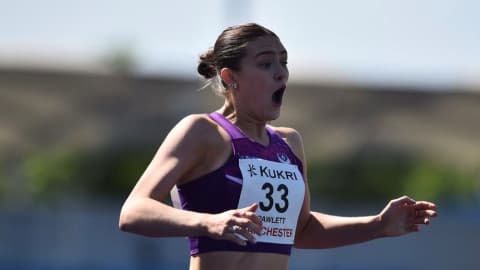 Abi Pawlett won gold in the 100m hurdles to book her place at July’s European U23 Championships in Finland. Image provided by BUCS.

