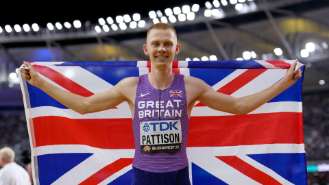 Recent Loughborough graduate Ben Pattison following his bronze medal win in the 800m meters. Image provided by PA / Alamy.


