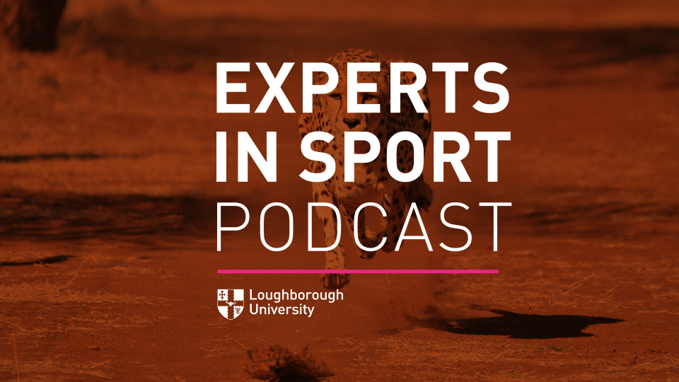 The latest experts in sport podcast logo featuring a leopard