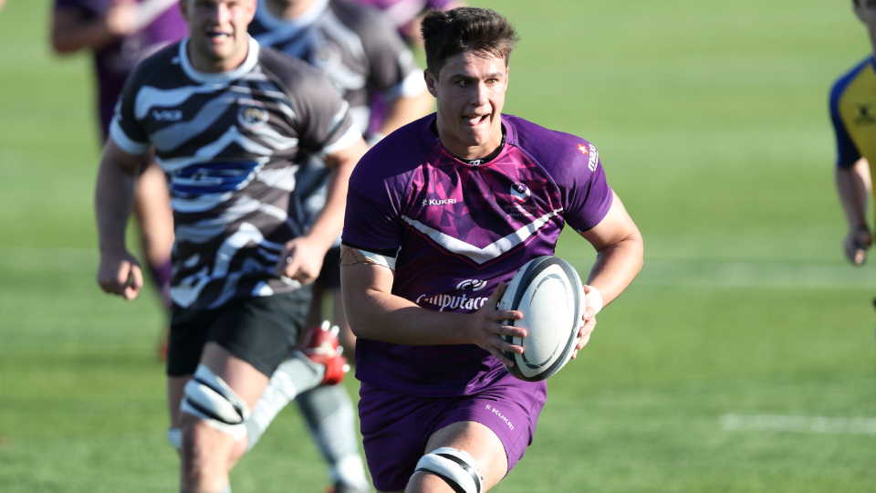 Loughborough Rugby’s back row Mario Pichardie in action