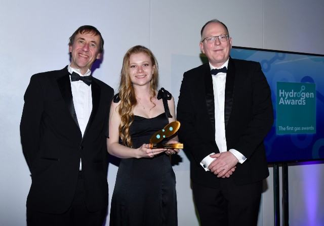 The team with their Hydrogen Award