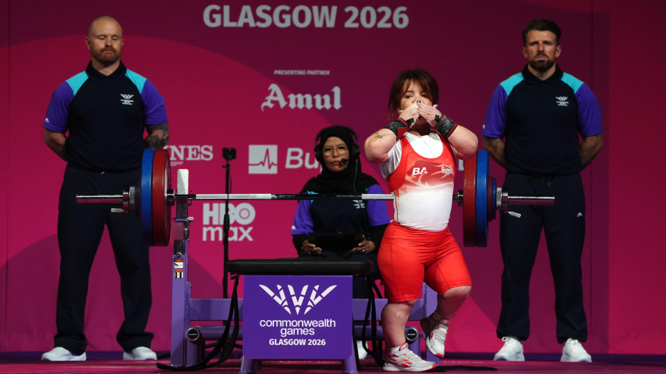 olivia broome salutes the crowd