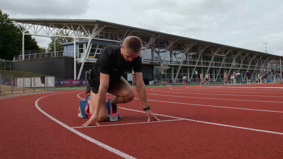 seamus derbyshire in the starting blocks