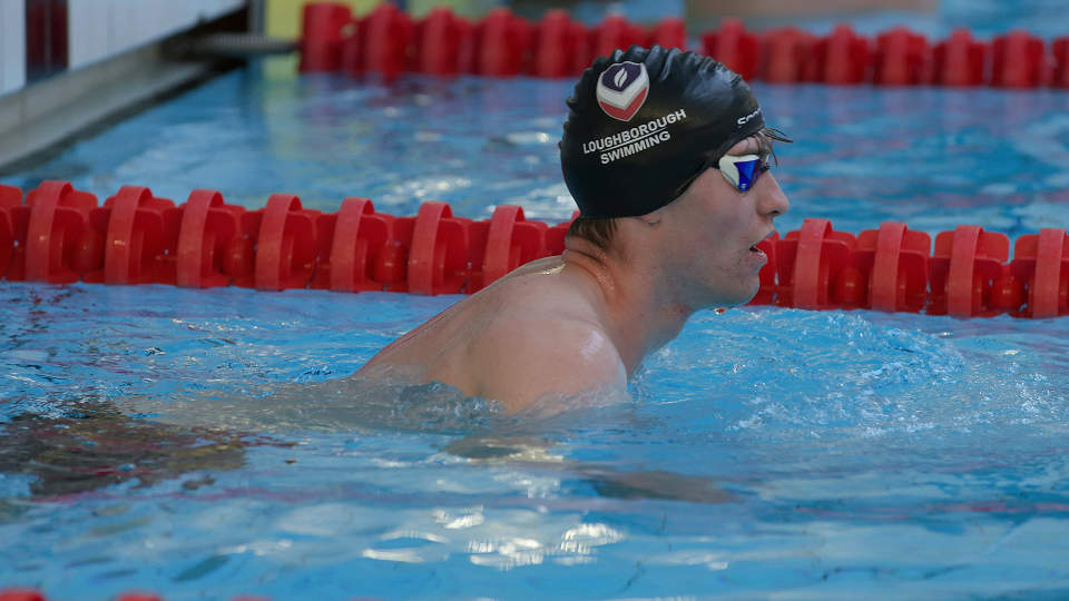 swimmer sean mccann in the pool
