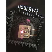 a close up of a computer chip