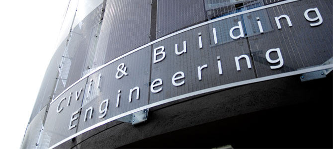 School of Civil and Building Engineering sign