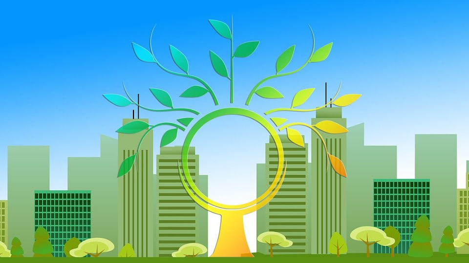 sustainable environment illustration