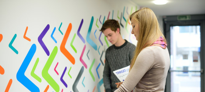 Students in the Careers Centre