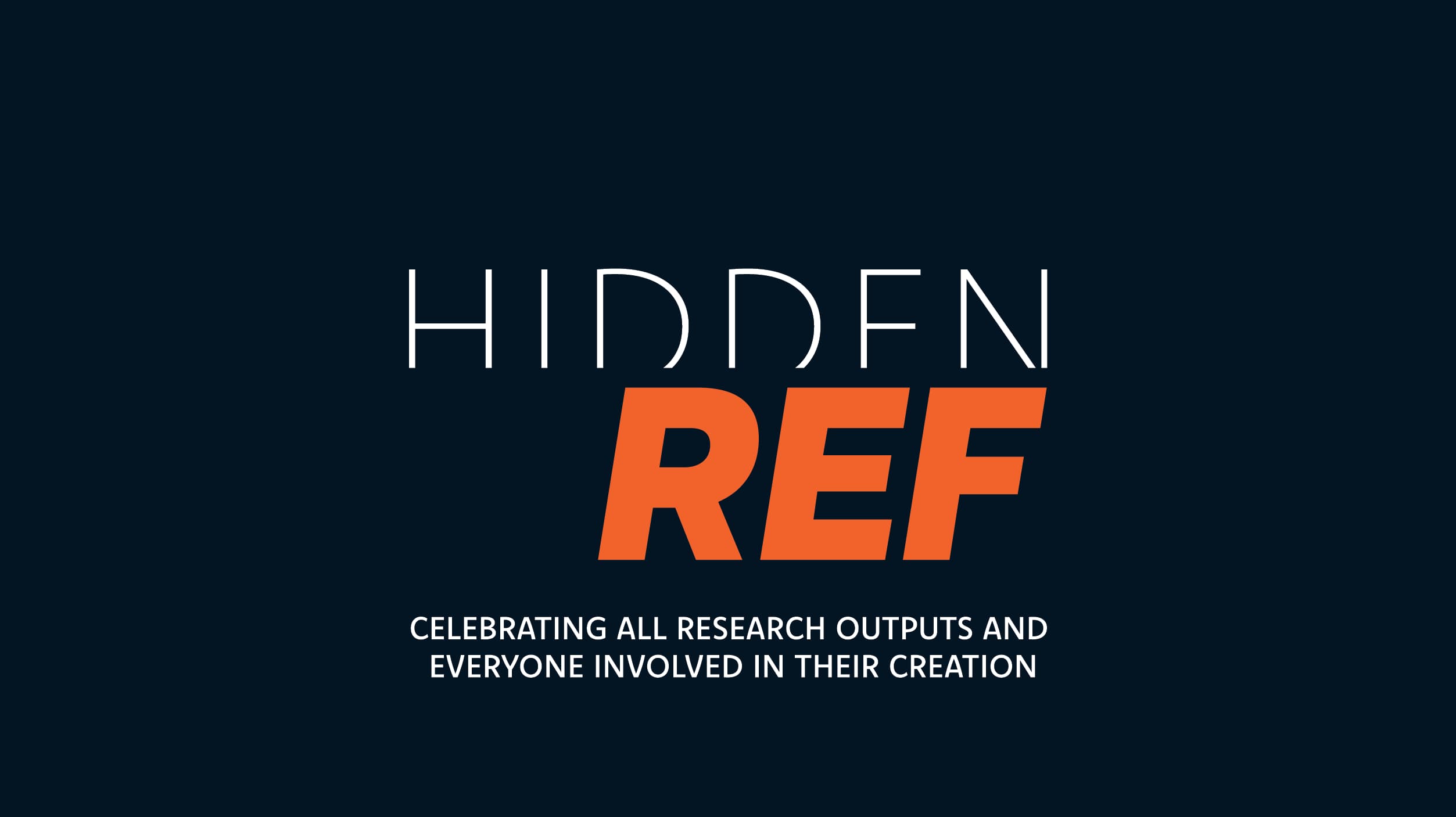 Hidden REF logo with orange text