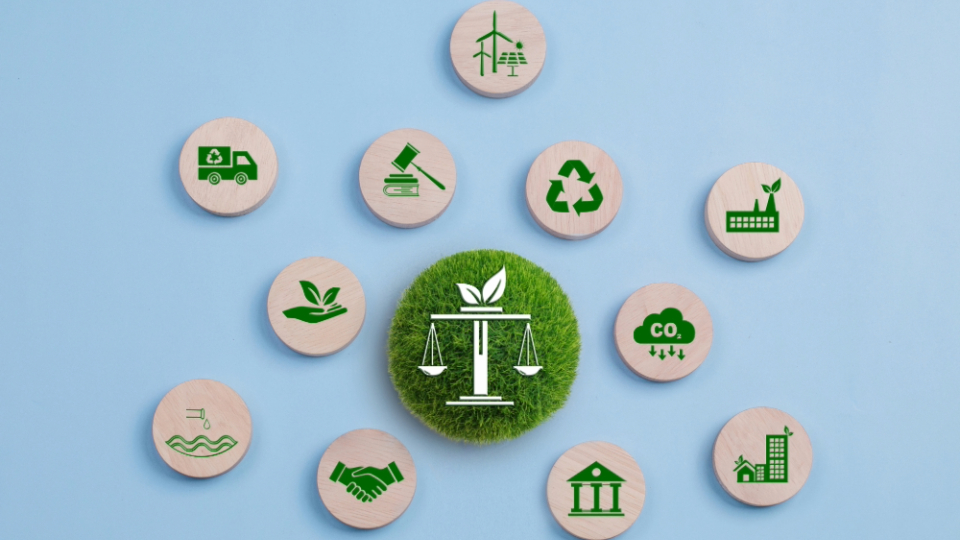 Visual representation of green energy and the economy, highlighting eco-friendly practices for a sustainable environment.