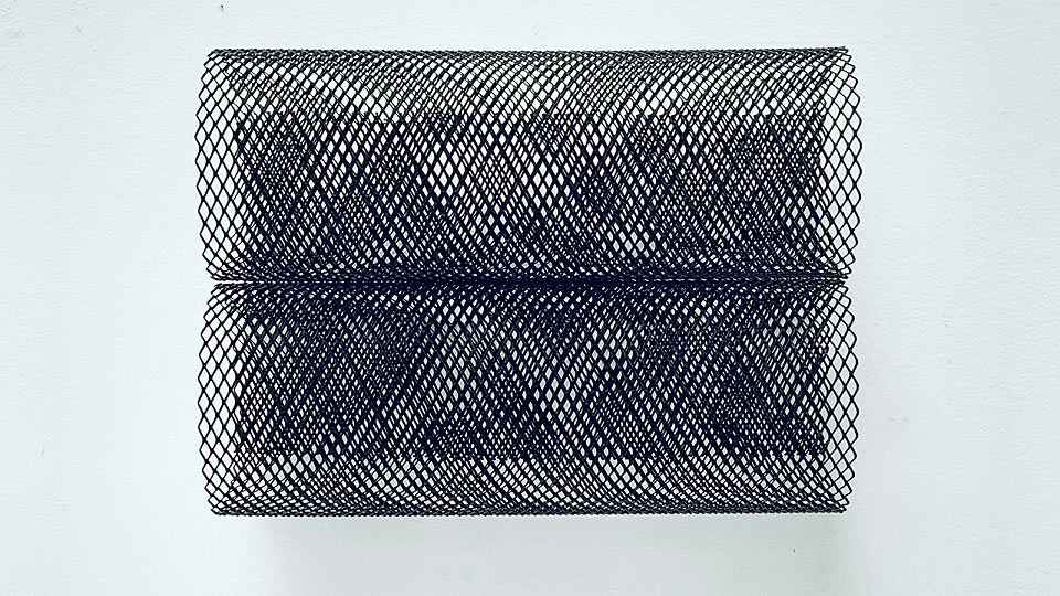 Two mesh cylinders