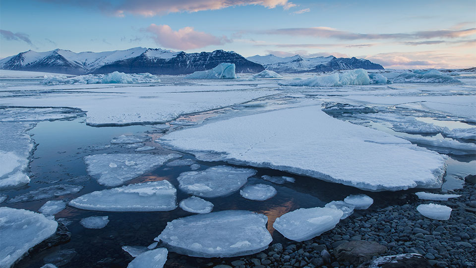 Photo of ice in the Arctic