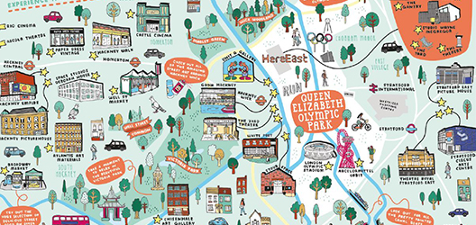 part of the LU London art map created by graduate Josie Gledhill