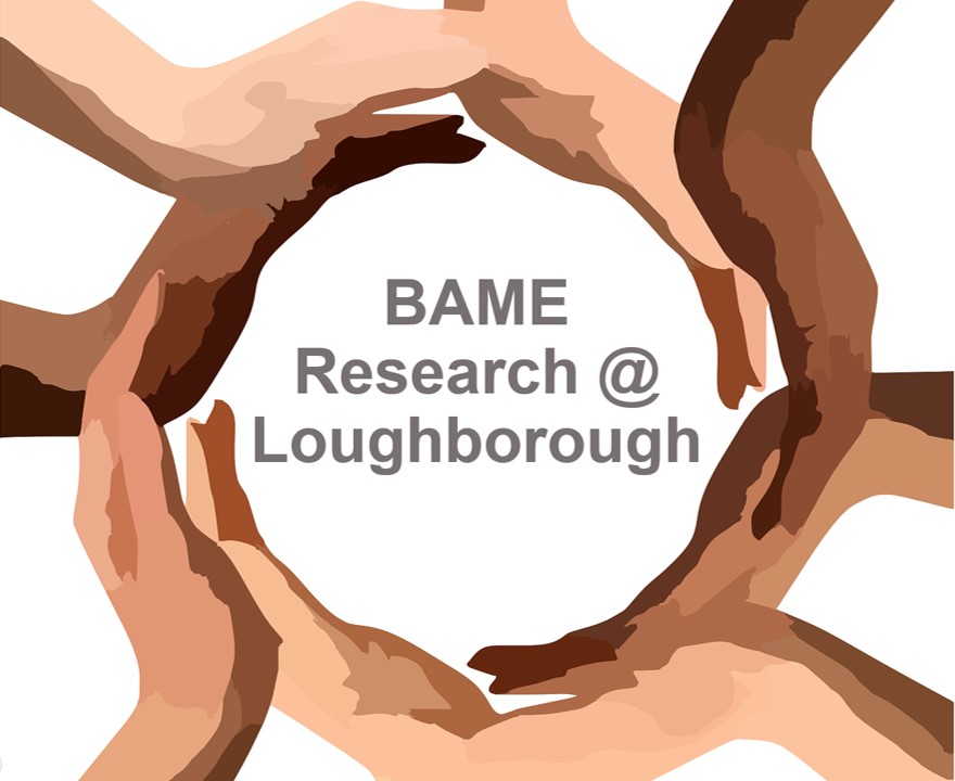 promotional poster for the BAME research event