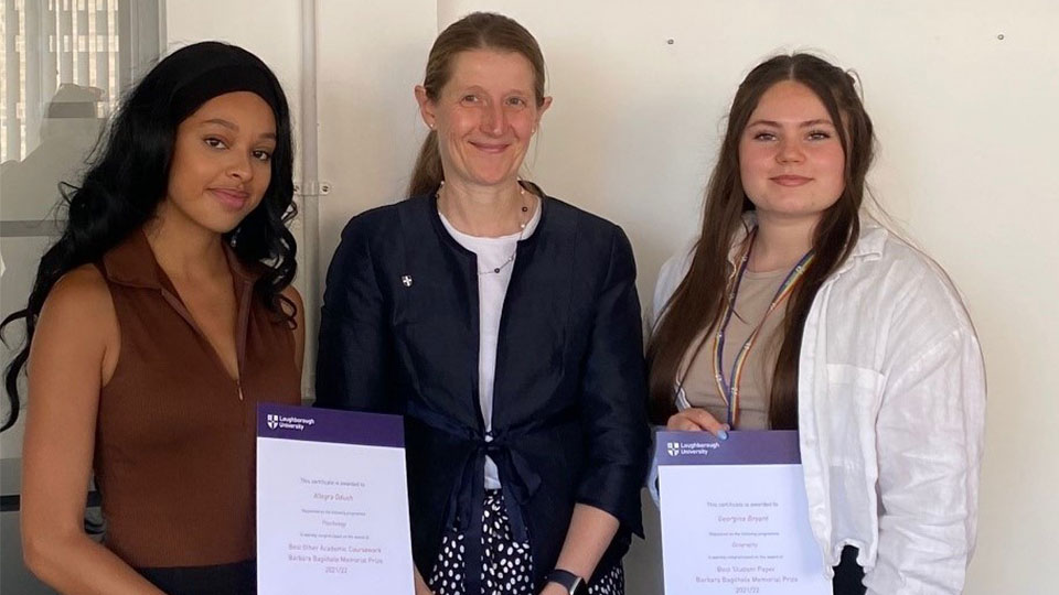 Allegra Oduah, Professor Rachel Thomson and Georgina Bryant