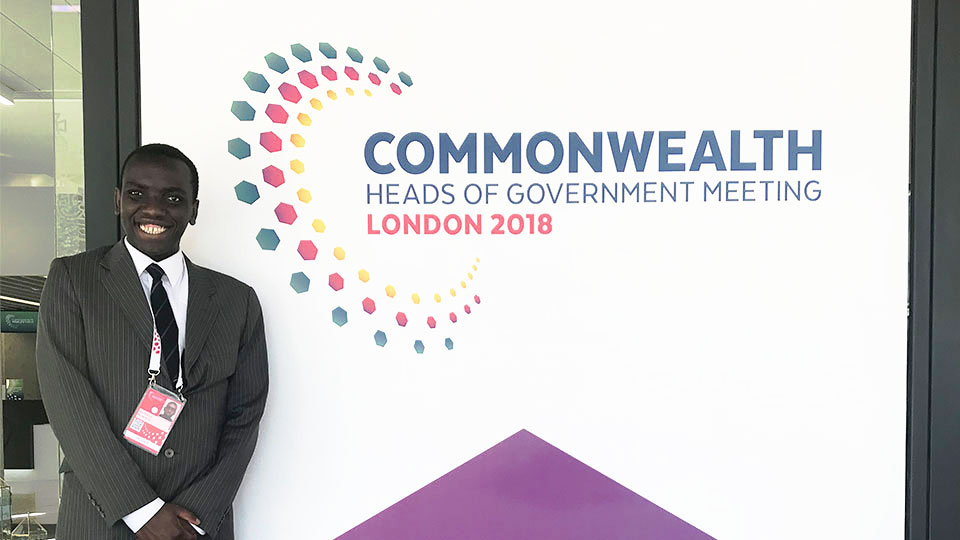 Paul at the CHOGM 2018 event