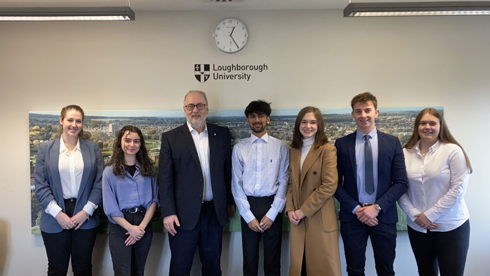 Enactus Loughborough team with VC Nick Jennings