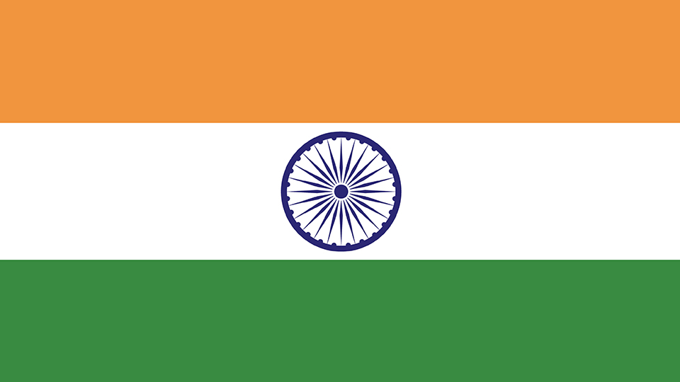 An image of the flag of India