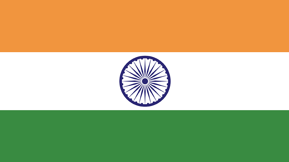 An image of the flag of India