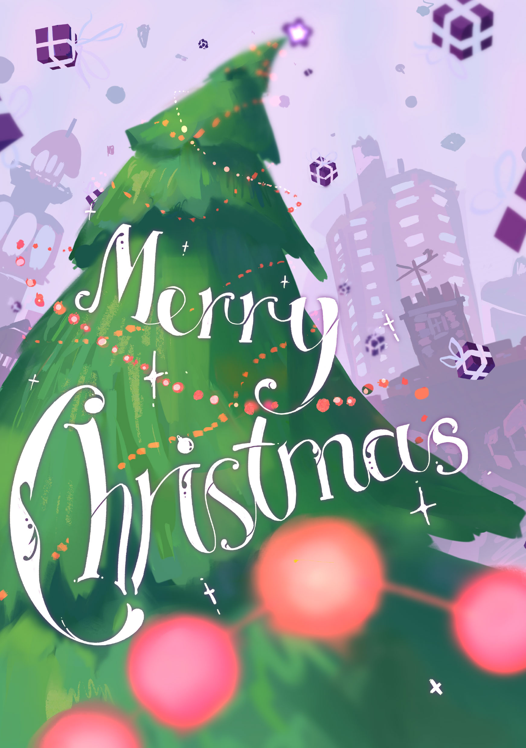 Kane Tutssel Christmas card design