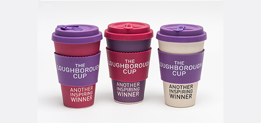 photo of three of the Loughborough Cup designs 