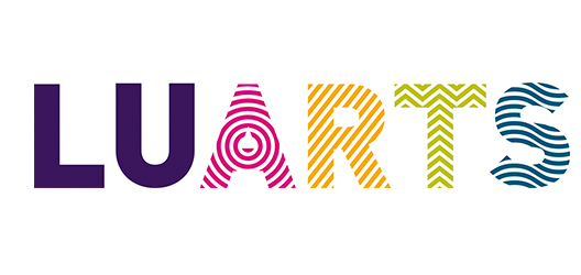 image of LU Arts logo in different colours