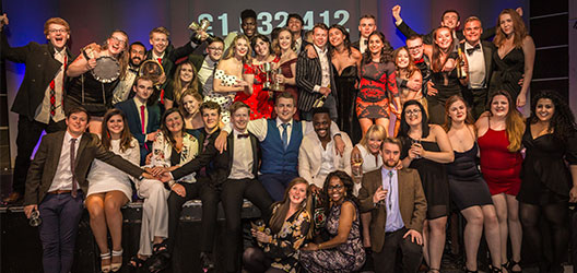 Pictured are students at the Rag awards. 