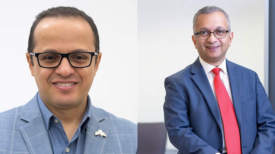 Headshots of Professor Moataz Attallah (left) and Professor Rajkumar Roy (right)