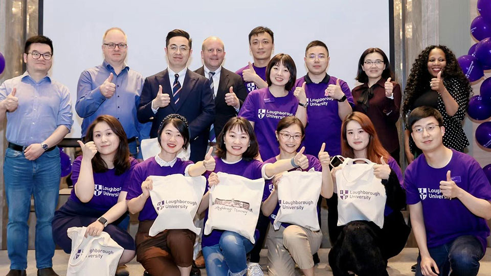 Students, alumni and staff at Shanghai event