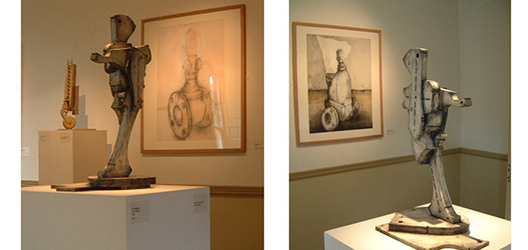 images of the Signaller maquette at an exhibition
