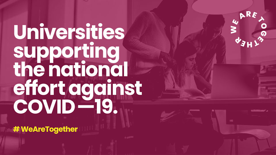 We Are Together Universities UK campaign