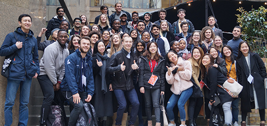 photo of group of students taking part in Venture Crawl 2019