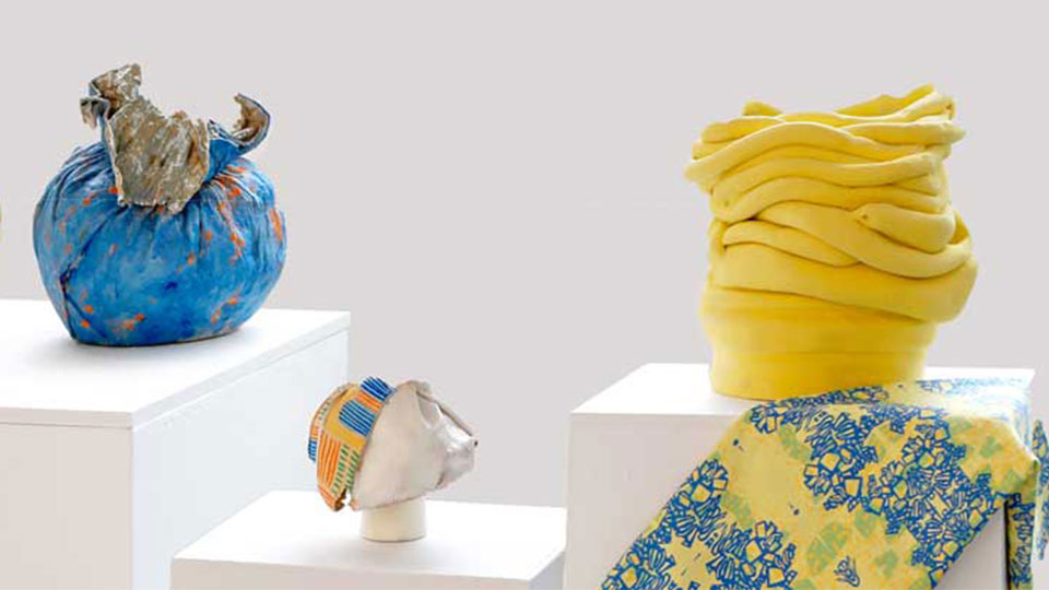 Colourful ceramic artwork
