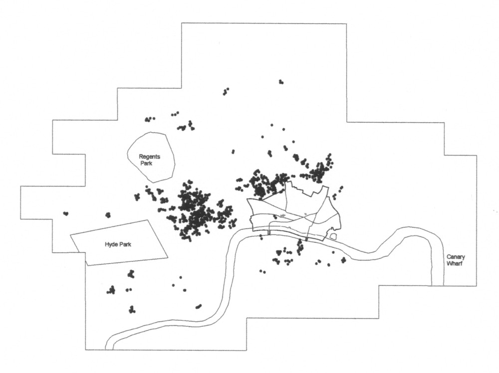 Business Support: spatial distribution of clustered firms